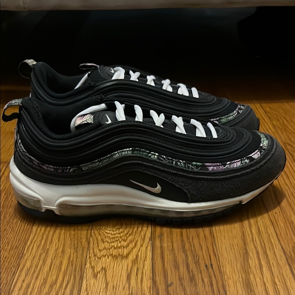 Nike Air Max 97 Floral Tapestry SZ 8.5 🌸👟 Same Day Ship 📦✈️ Great Condition 💕